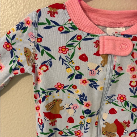 Hanna Andersson Easter Onesie Pajamas 18-24 Months - 100% Organic Cotton Sleeper - Picture 3 of 6